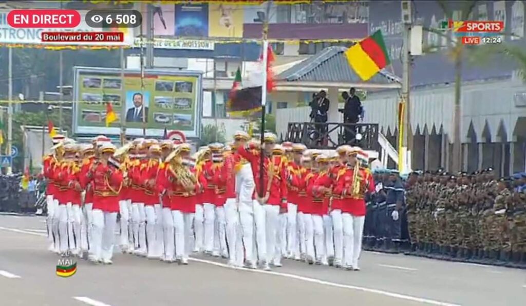 Egyptian contingent at the 20th may Boulevard