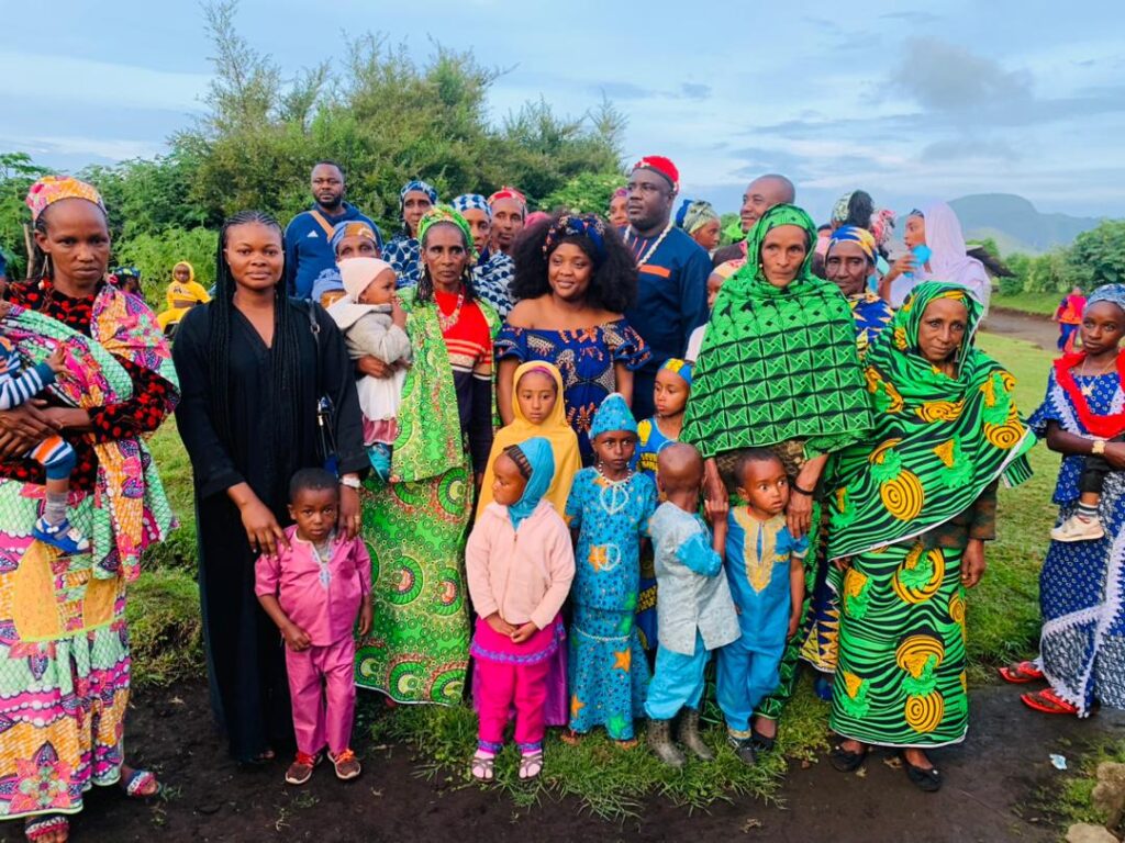 At Homecoming, Chief Esong of Poala Announces Scholarship to Mbororo Learners Chief Esong With Mbororo Community