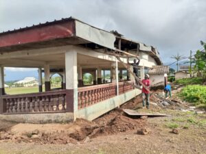 Renovation Ongoing at Paul Biya's Stadium Bangem Venue of Festival