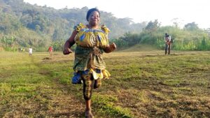 Female Athlete at the Mount Kodmin Race