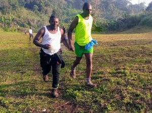 Chief Abwe on Kodmin, Left, Participant at the Race