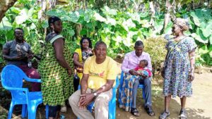 Chief Ndode of AFRINET, Middle with Kodmin Indigenes at Lighter Mood