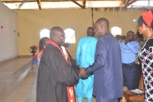 Rev. Eyakwe with DO of Tombel Sub Division