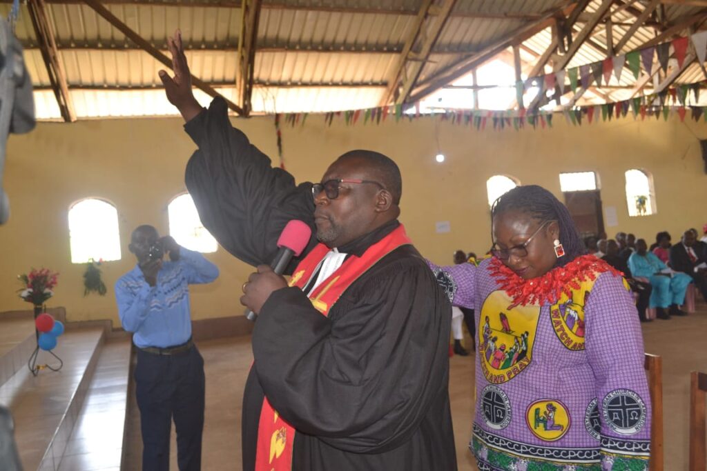 Rev. Eyakwe Joseph Tata Nangunda, New Presbyterial Secretary, Bakossi North Presbytery and Wife Eyakwe Grace Obase