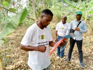 Nformi Ntunyu Daniel with Participants at CAEP Moringa-Agroforestry Farm