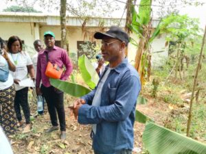 Nnah Ndobe Samuel, Agroecology Consultant at Practical Session in the Field