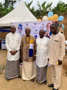 Blasius Ngome, Middle, with Guests