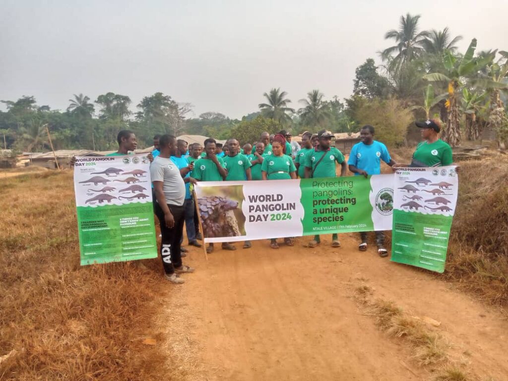 March Past at World Pangolin Day in Ntale