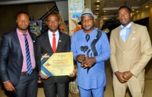  Farmer Development Centre Managers (L-R), Elume Kavin, Ekuh Edmond, Sumenzoh Derick & Ouabo Marcel