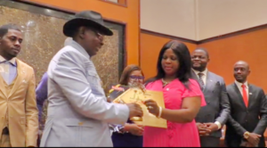 Clerance Achu Receives AMS LTD Award at Ceremony