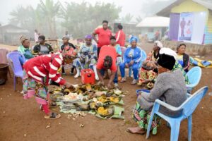 Sharing of the Bakossi Traditional Dish at Ceremony