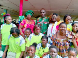 DO, Middle, Pose with Football Champions, of Ndabekom- Peng 