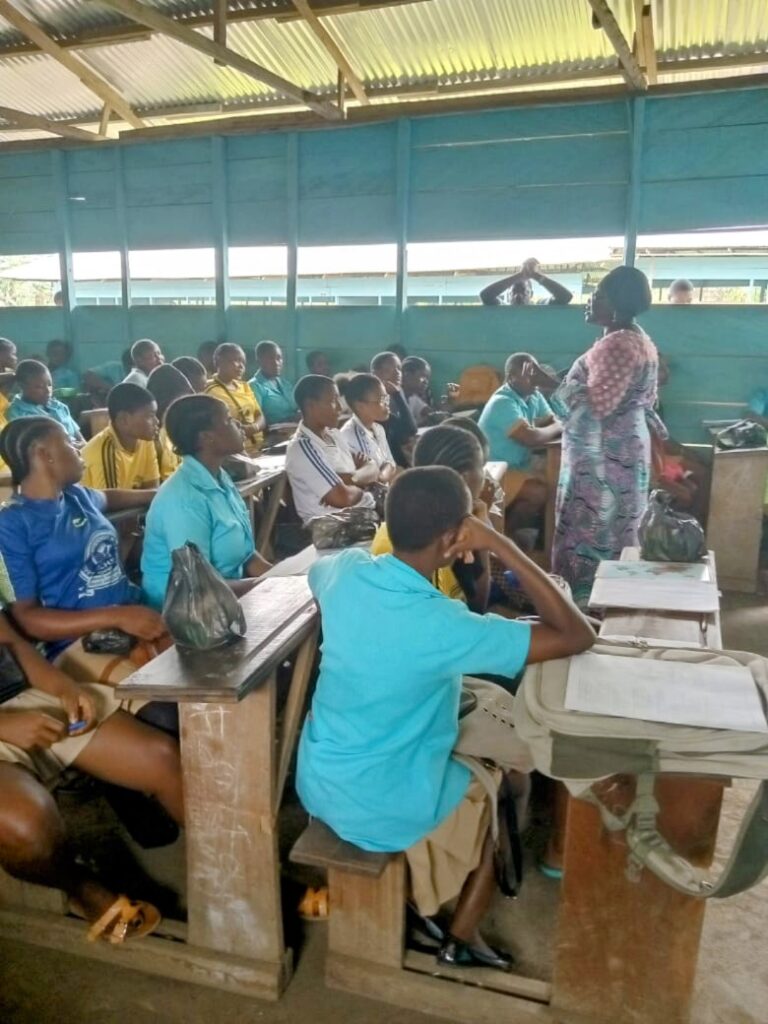 Dr. Ngome with Students in Tombel