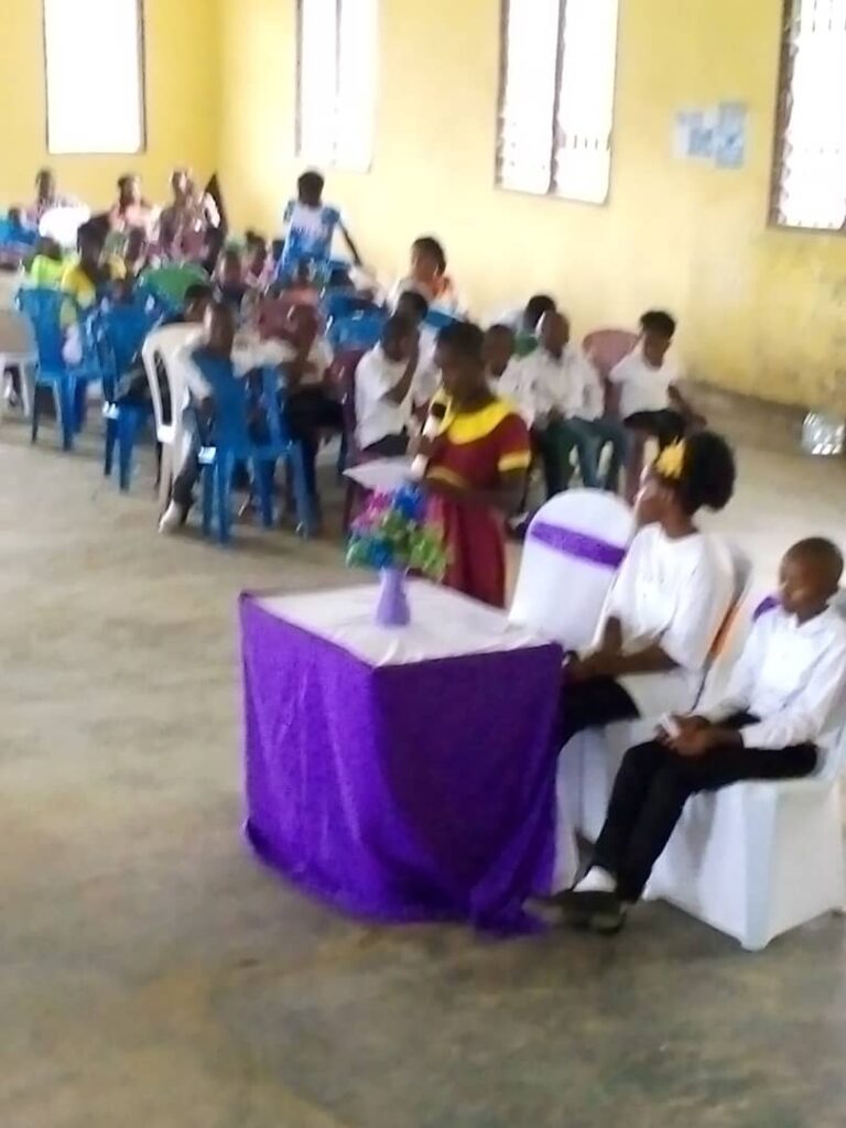 Presentation by Children at Event