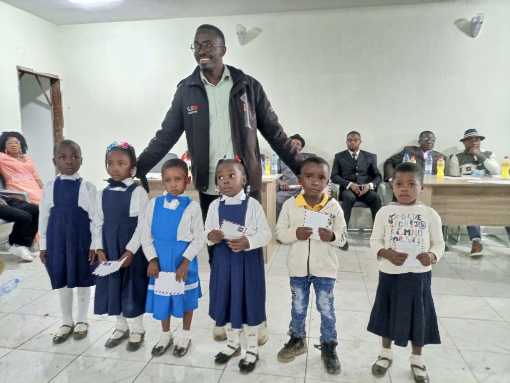 CAMPEACI's Esapa Abwe Cyrile Pose with Nursery School Laureates