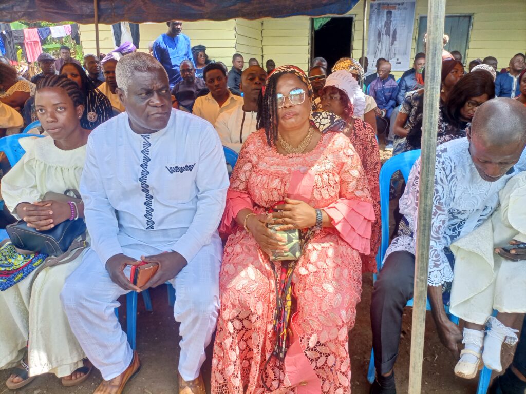 Mayor Ekungwe and Wife at Funeral Service