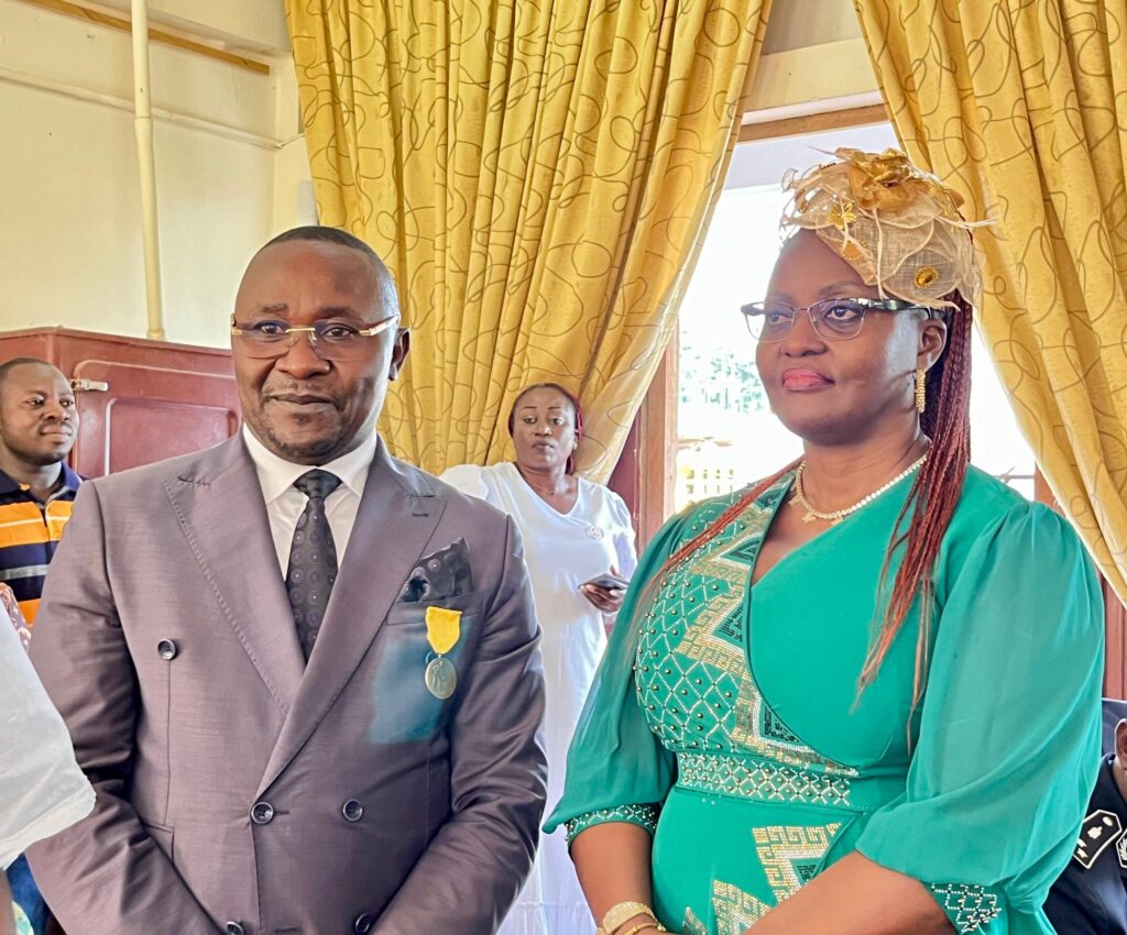 HRM Chief Mbong Walter Mesumbe and Wife at Reception