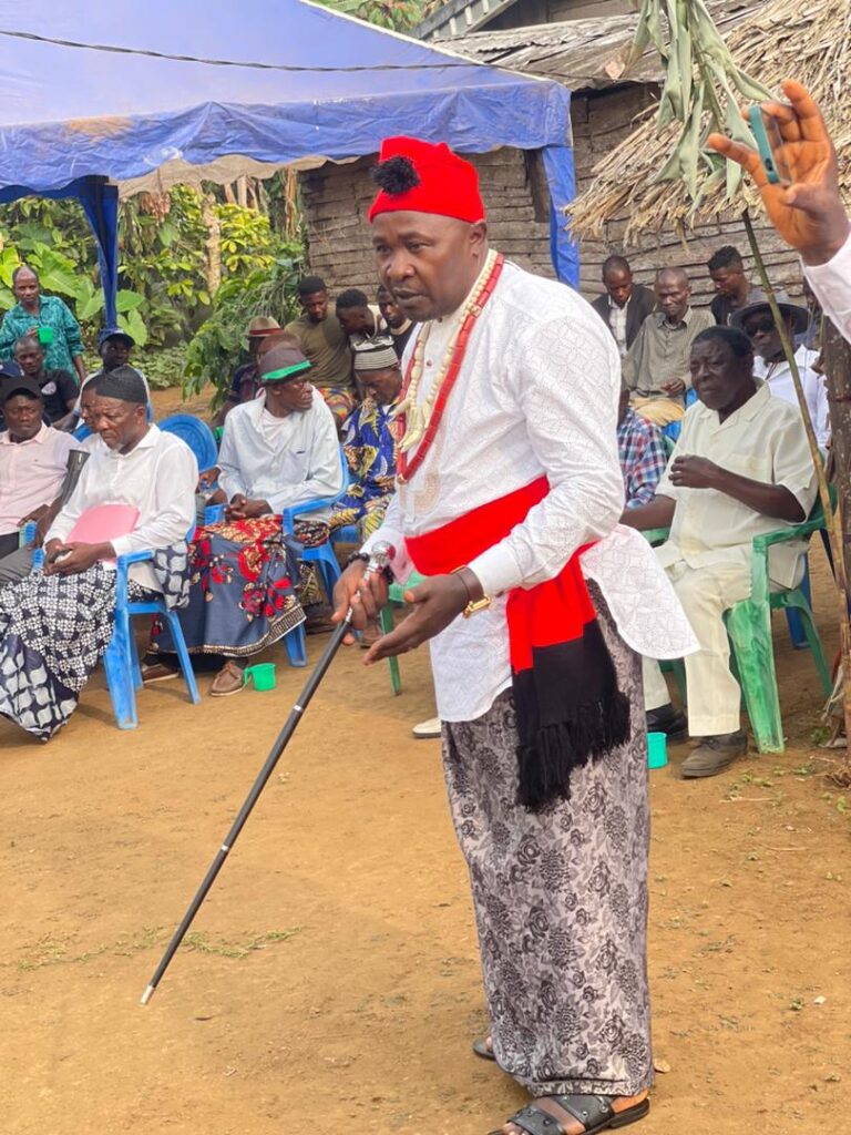 HRM Chief Mbong Walter Mesumbe, Traditional Ruler of Kack Village since 2020