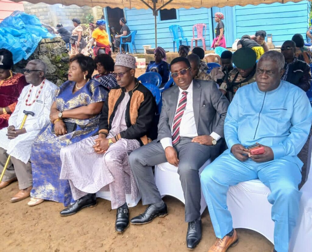 R-L, Mayor Ekungwe, SDO, Kupe Muanenguba, DO Bangem Sub Division