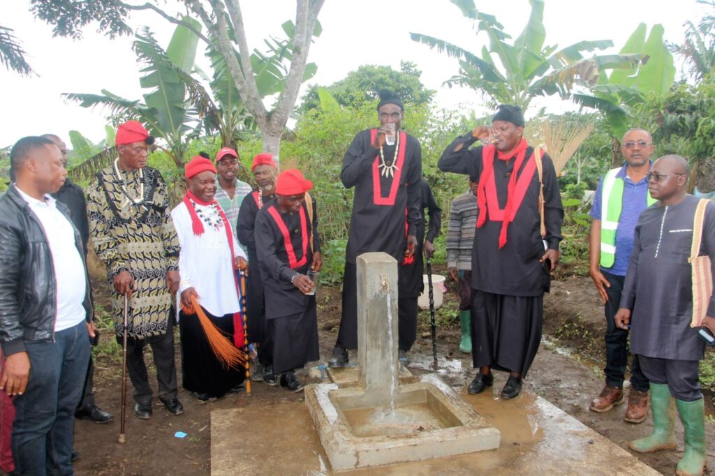 Pipe Borne Water Flowing in Muangwekan village