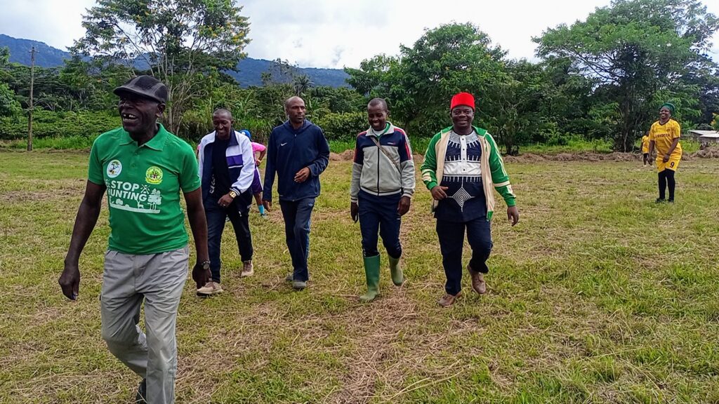 Chief Adile Linus Mesumbe of Ndibsi I Kicks Off the Football Competition