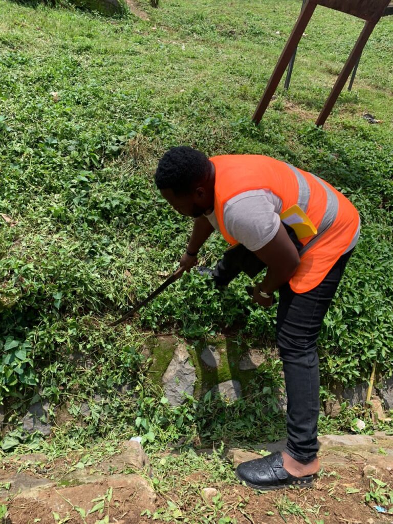 Cleaning of Streets in Bangem