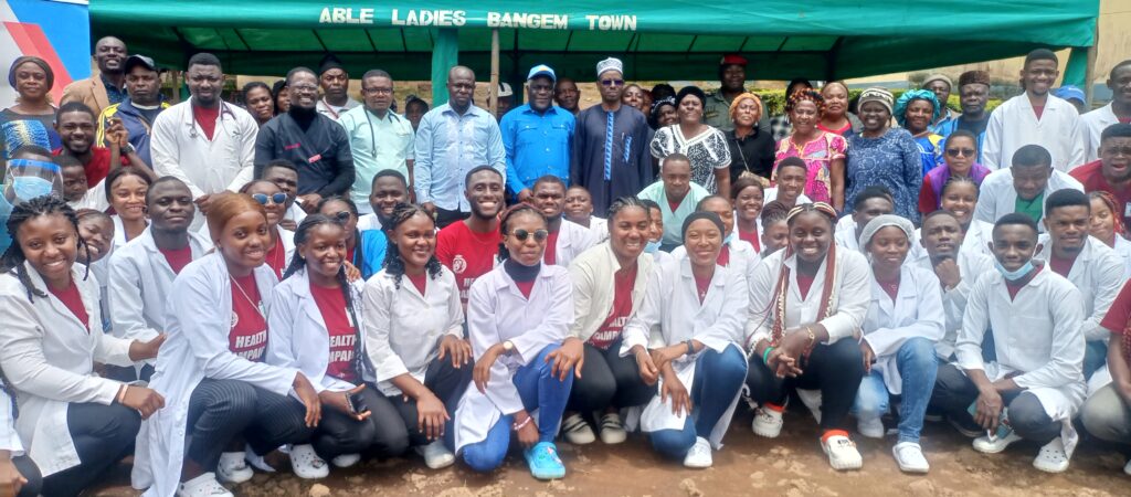 Cross Section of Medical Students, Officials and Population at Closing Ceremony