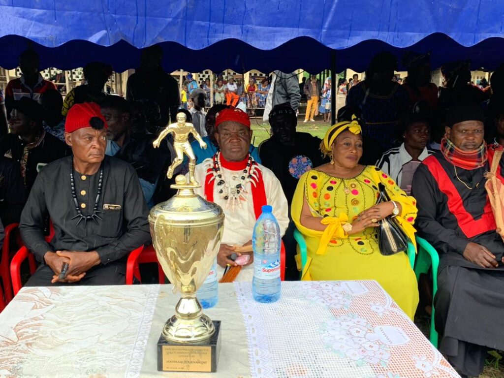 Chief and Other Officials at Muangwekan Football Field